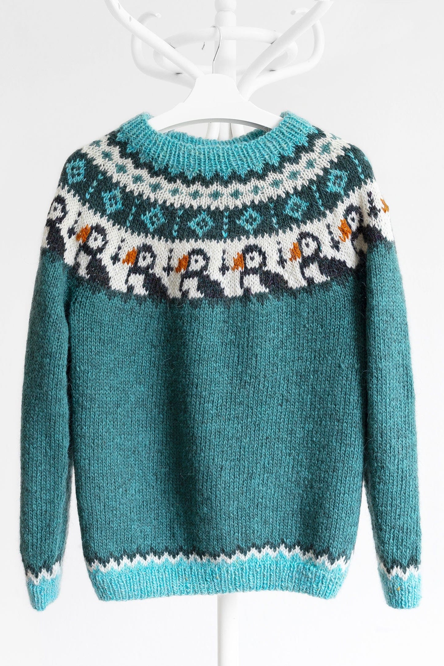 Puffin Lopapeysa for Kids — Knitting Kit