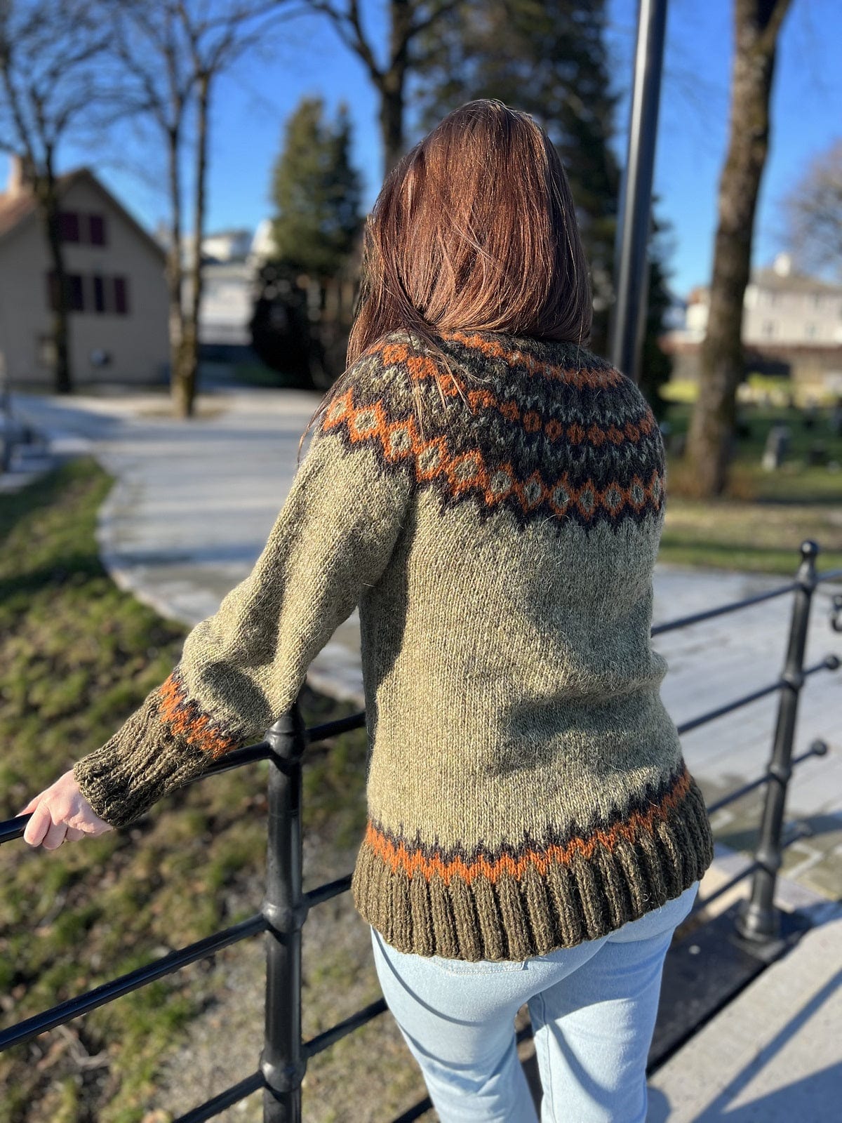 Margret Frostbite Lettlopi Wool sweater - Knitting Kit - The Icelandic Store