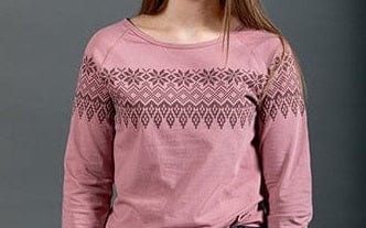 Móheiður Long-Sleeve T-Shirt - Pink - The Icelandic Store