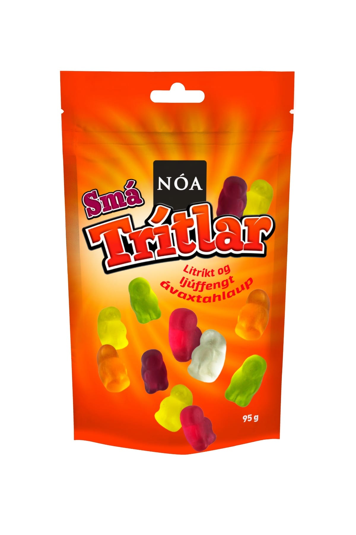 Nóa Smá Trítlar Icelandic fruit jelly gummies 95g bag