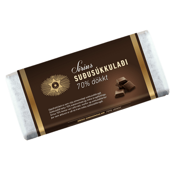 Noi Sirius Chocolate - 70% Konsum - Suðusúkkulaði 200g