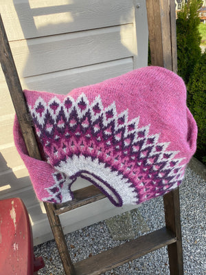 Olava Lettlopi Pink Wool sweater - Knitting Kit