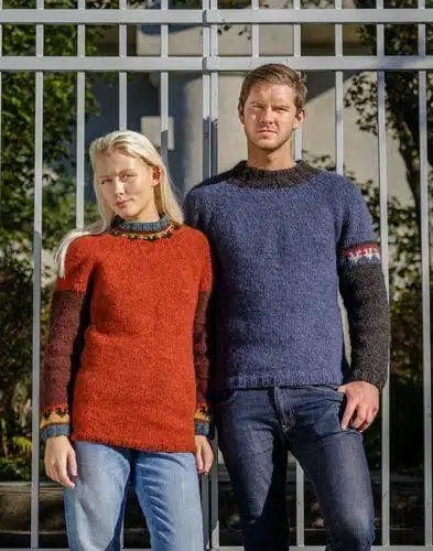 Pæling - Dark Blue Icelandic men´s sweater - Knitting Kit - The Icelandic Store