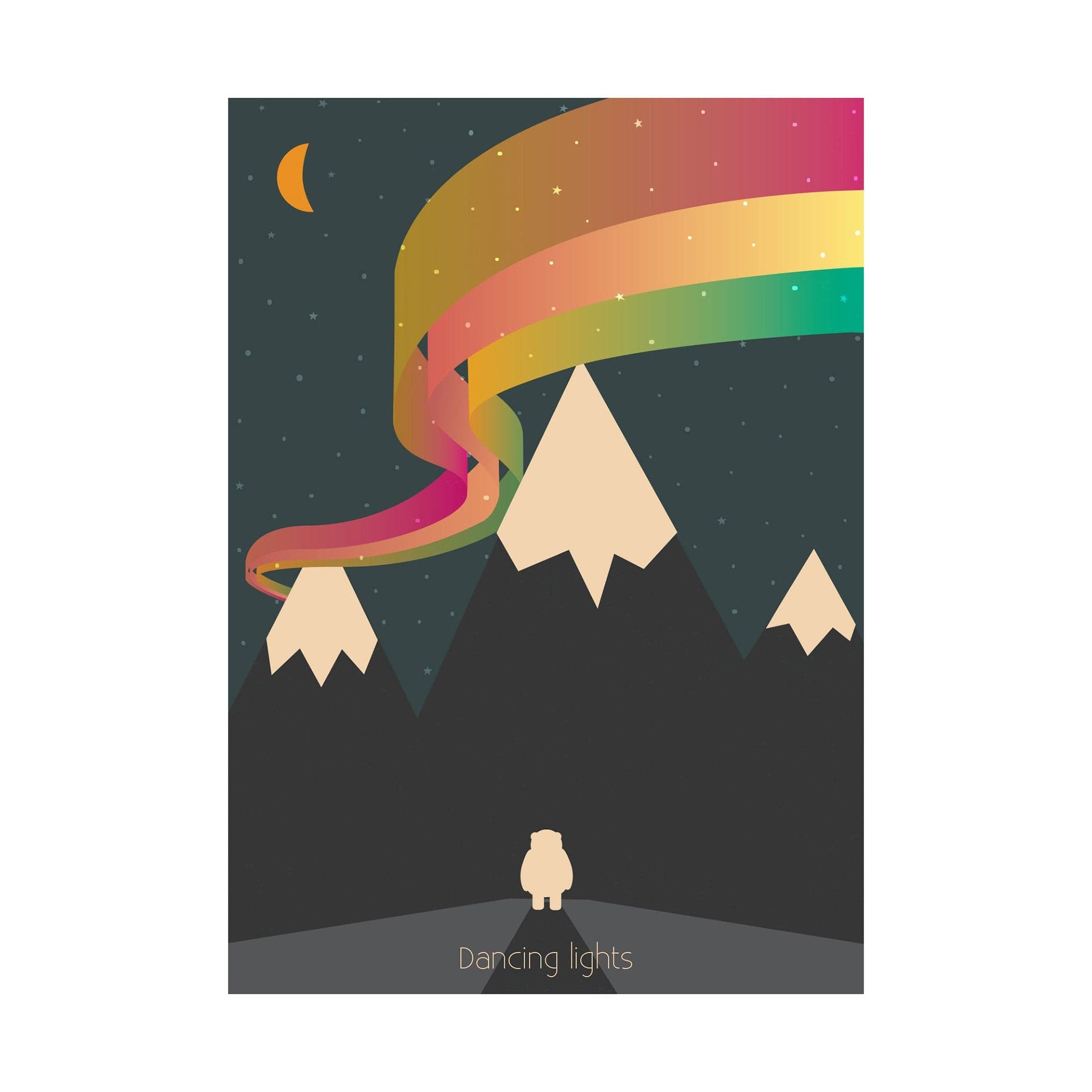 Dancing Lights | Postcard