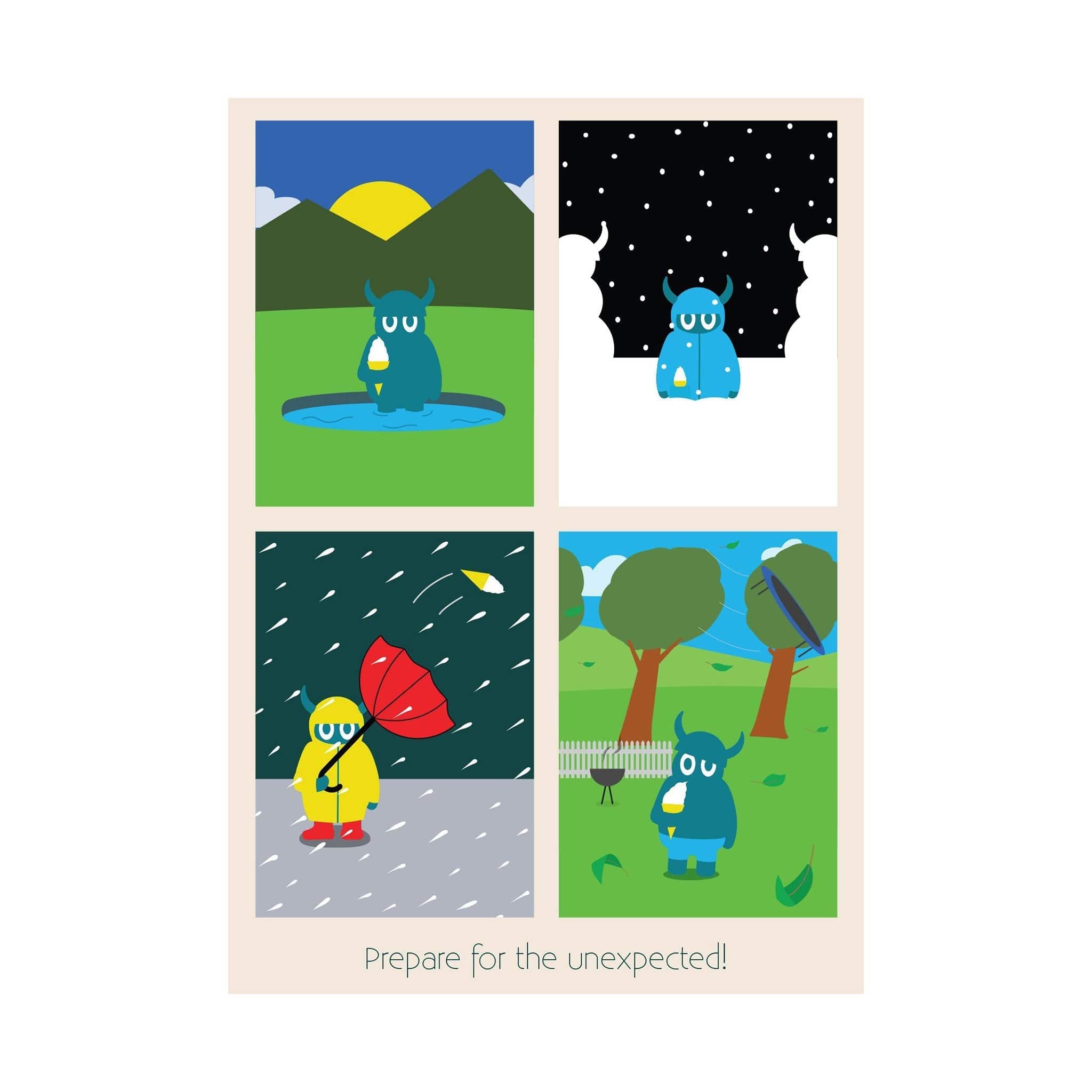 Prepare for the Unexpected | Postcard