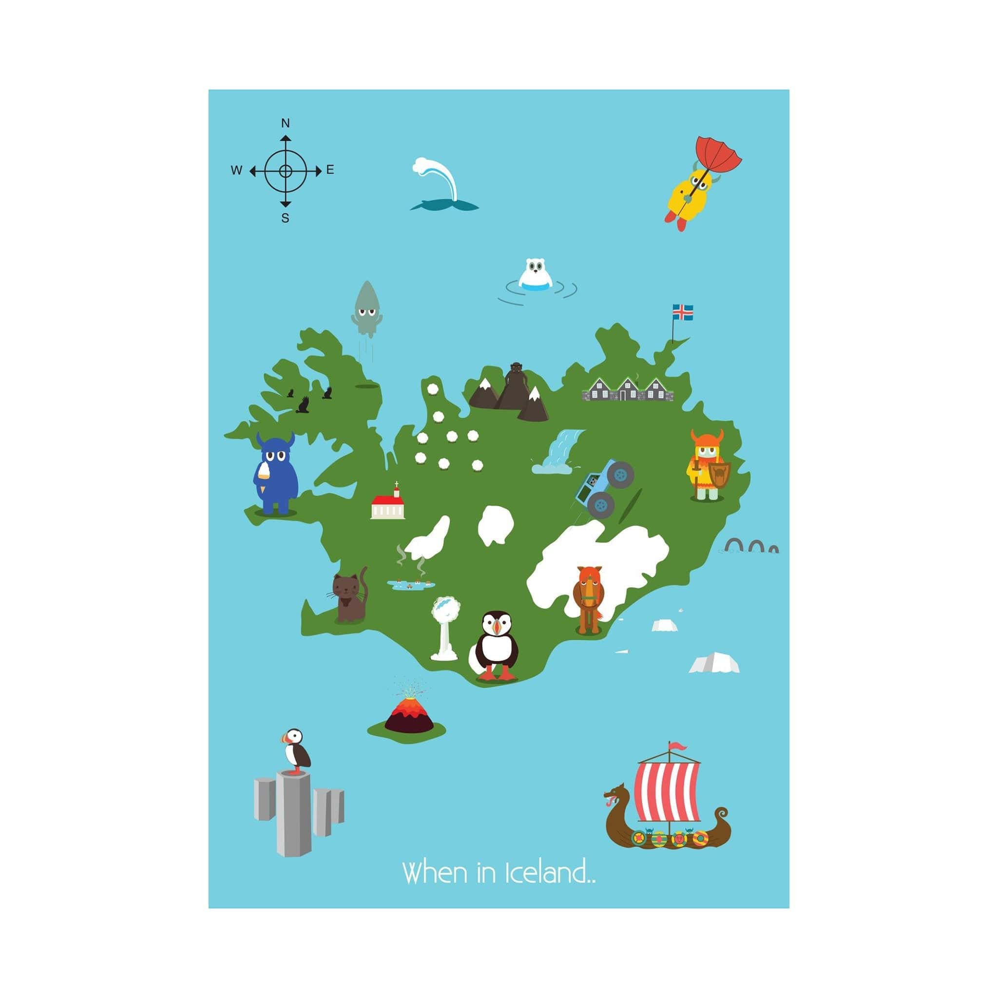 When in Iceland | Postcard