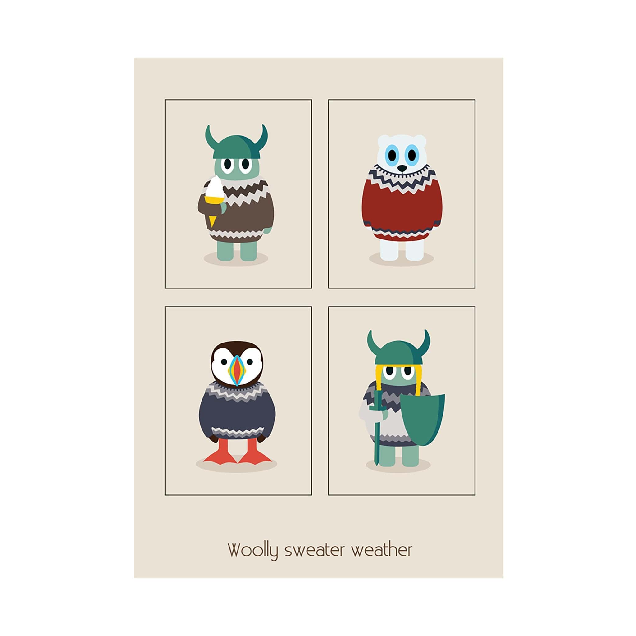 Woolly Sweater Weather | Postcard