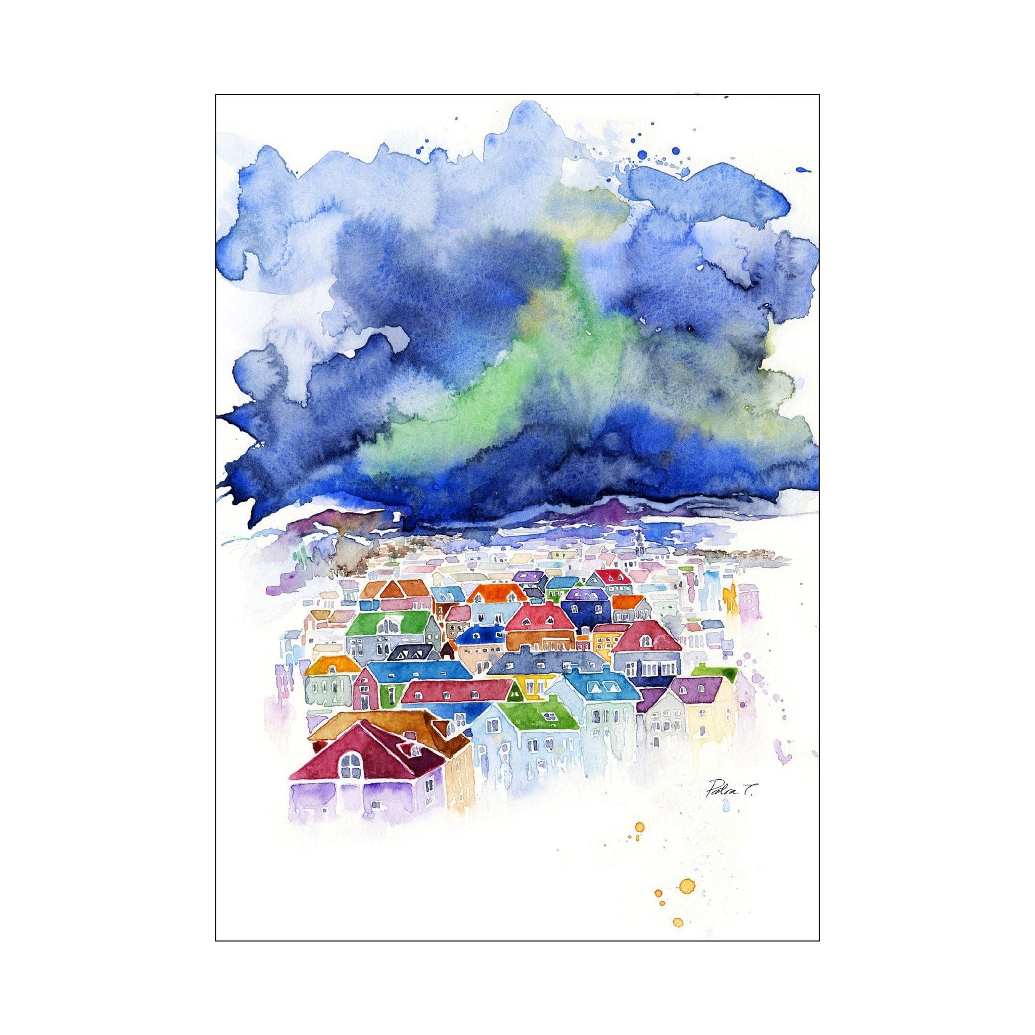 Dances in the darkness | Postcard