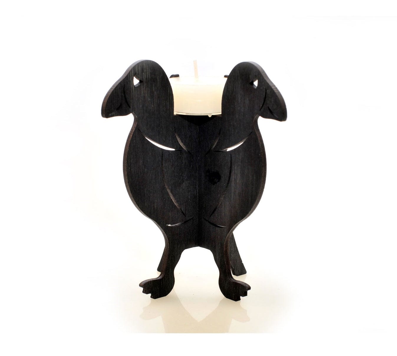 Puffin Shaped Plywood Candle Holder Laser Cut - The Icelandic Store