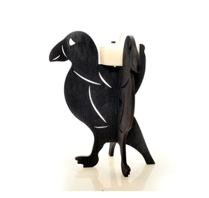 Puffin Shaped Plywood Candle Holder Laser Cut