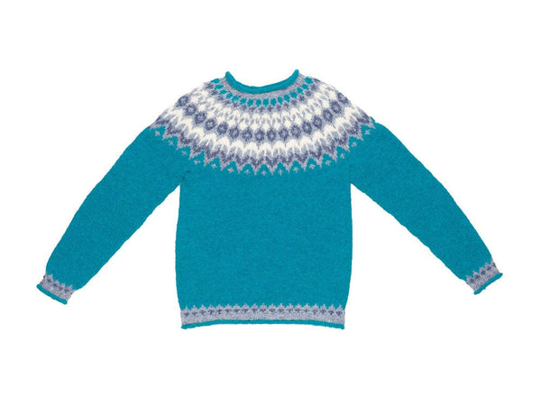 Riddari - Glacier Blue Lettlopi wool Knitting Kit - The Icelandic Store