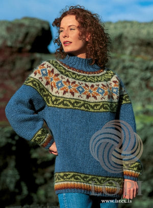 Snærós   - White Wool sweater knitting kit