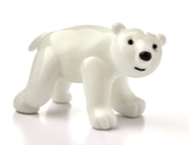 Glass Polar Bear Figurine