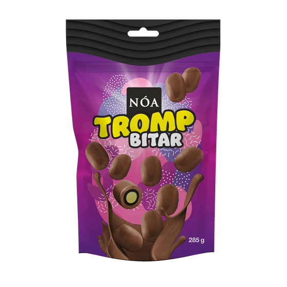 Nóa Tromp Bitar — Milk Chocolate Licorice & Coconut — 285 g