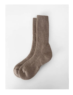 Angora Wool Thermal Socks - Black