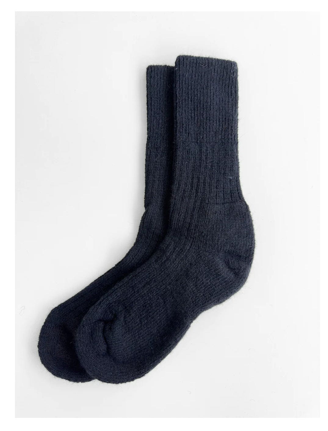 Angora Wool Thermal Socks - Black - The Icelandic Store