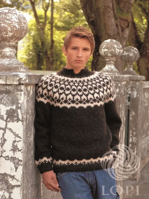 Virki - Blue Icelandic sweater - Knitting Kit