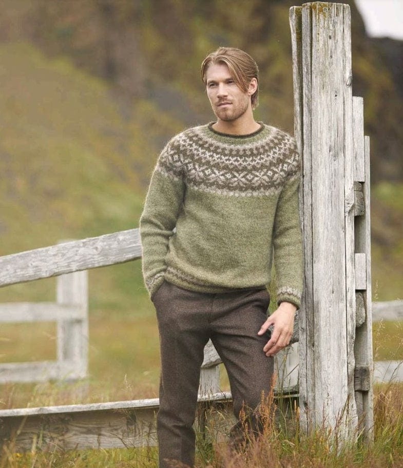 Wingbeats Grey sweater - Knitting Kit - The Icelandic Store
