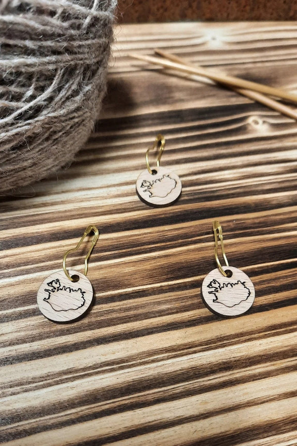 Knitting and Crochet Stitch Markers - Iceland