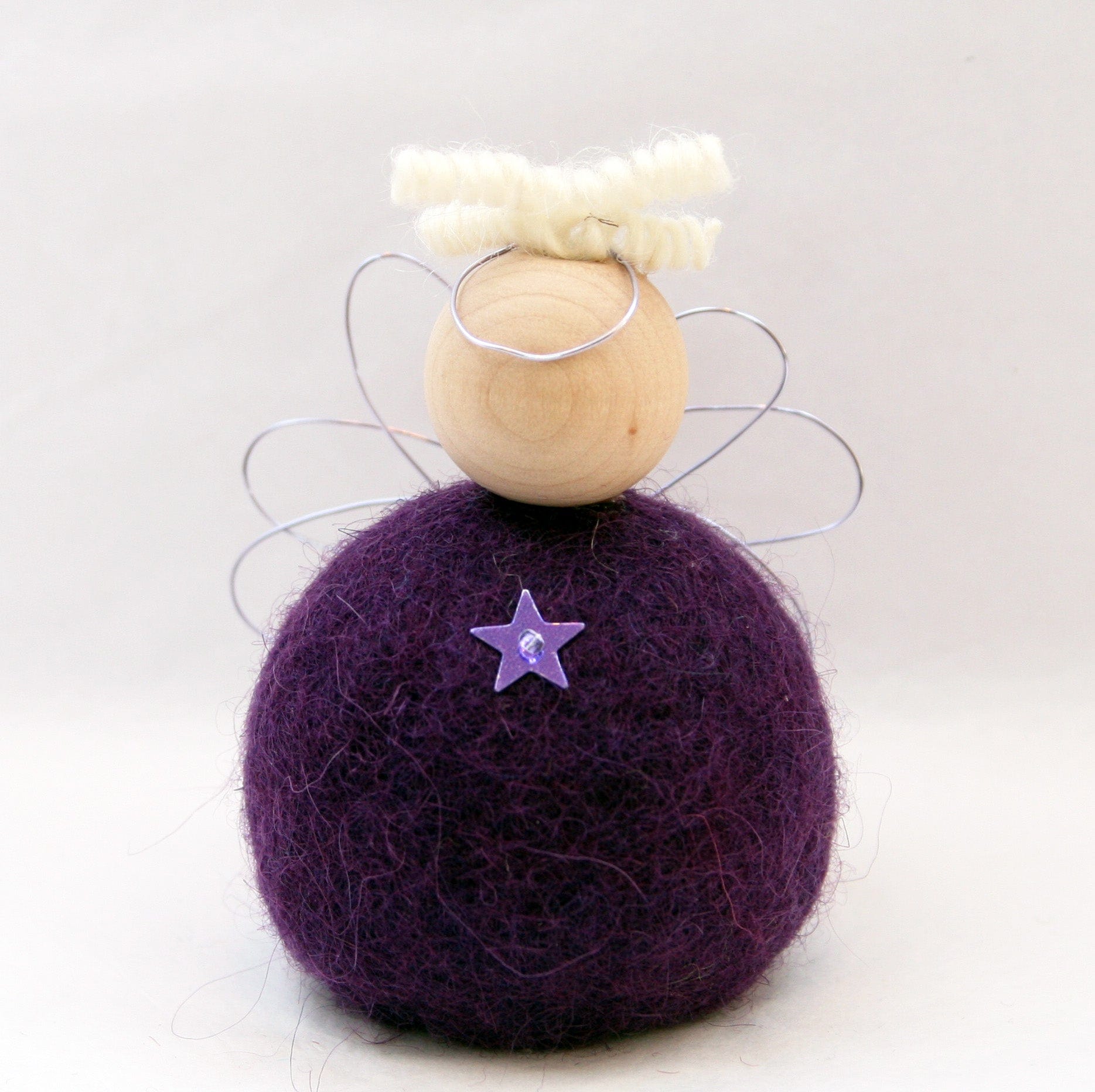 Felted wool Angle - Purple - The Icelandic Store