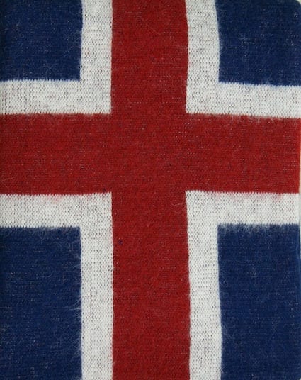 Icelandic Wool Blanket - National flag pattern of Iceland