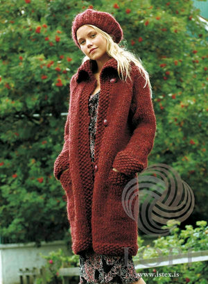 Ylja - Long Wool Cardigan Sweater Coat Knitting Kit