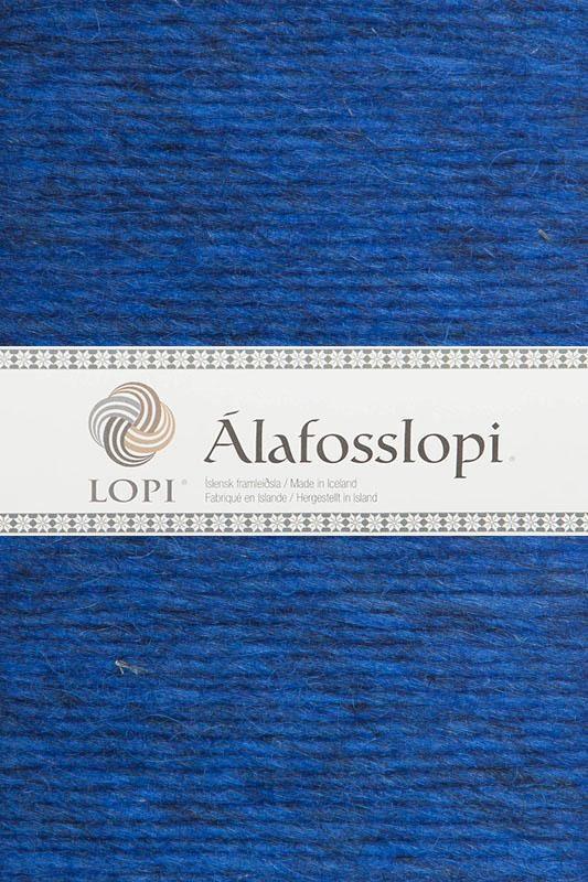 Álafosslopi 1233 Space Blue (in place of 9968 sapphire blue heather) — 5 balls in the Boði kit