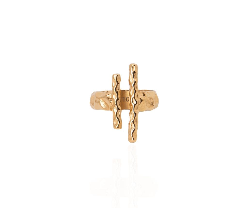 EIN XL RING - 1104 BY MAR (GOLD AND SILVER)