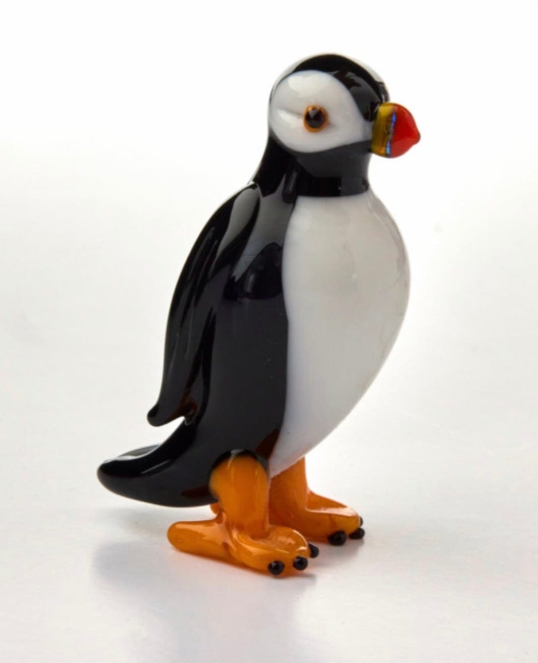 Glass Puffin Figurine