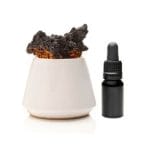 Lava Diffuser – Ceramic candle holder, lava lumps and aroma oil – White