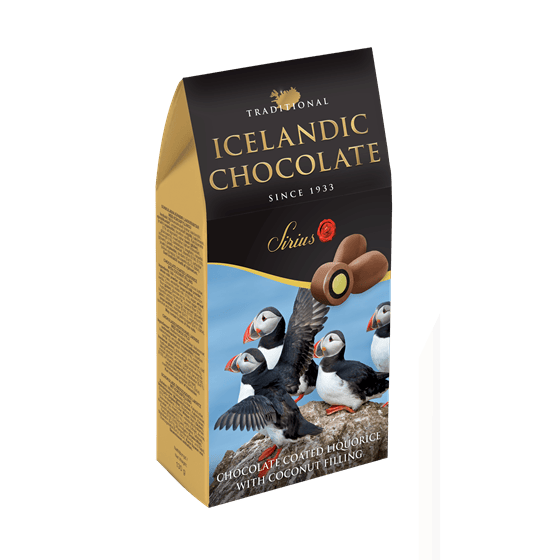 Traditional Icelandic Chocolate Tromp Bites – Puffin Gift Box (130g)