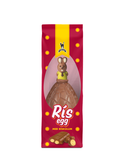 Freyja Rísegg No.4 (270g) – Chocolate Egg with Crispy Rice & Candy