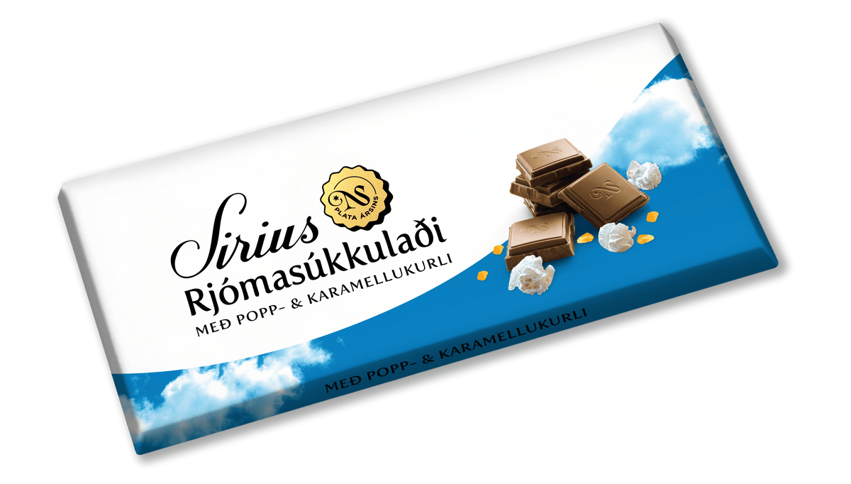 Noi Sirius milk chocolate with popcorn and caramel bits 140g