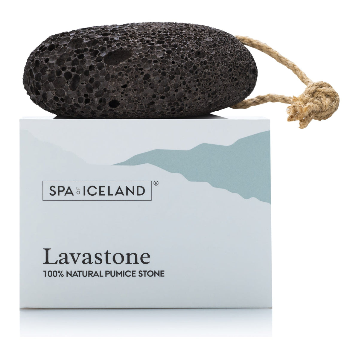 Spa of Iceland Lavastone pumice on its gift box