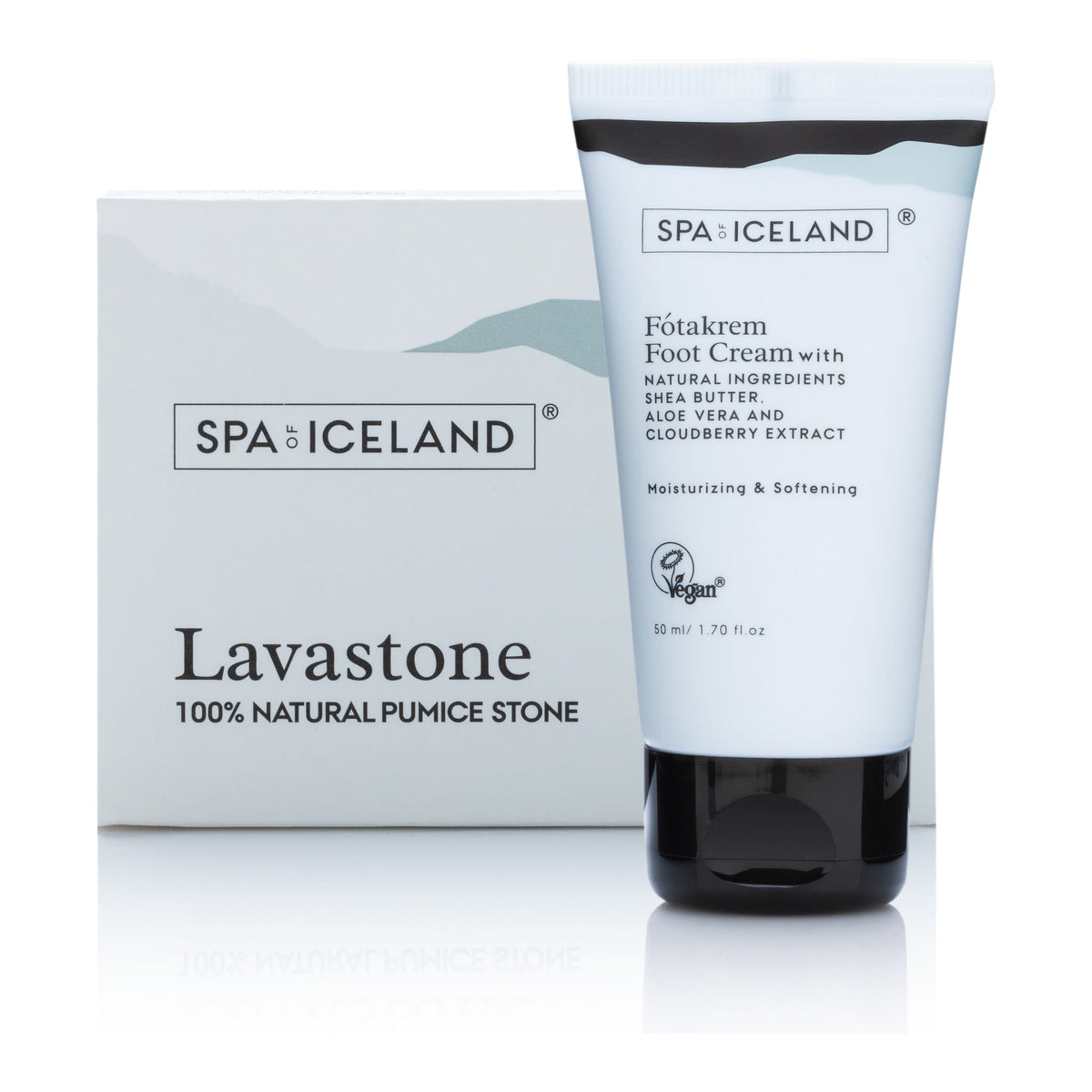Spa of Iceland lava pumice stone and Foot Cream tube