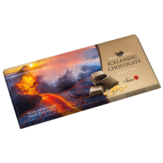TRADITIONAL ICELANDIC MILK CHOCOLATE WITH KRISP 90G