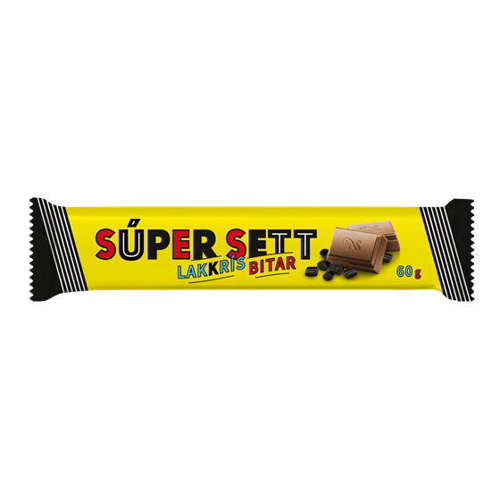 Súper Sett — Milk Chocolate Bar with Liquorice 60g
