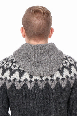 Mjölnir - Icelandic Sweater Cardigan - Black