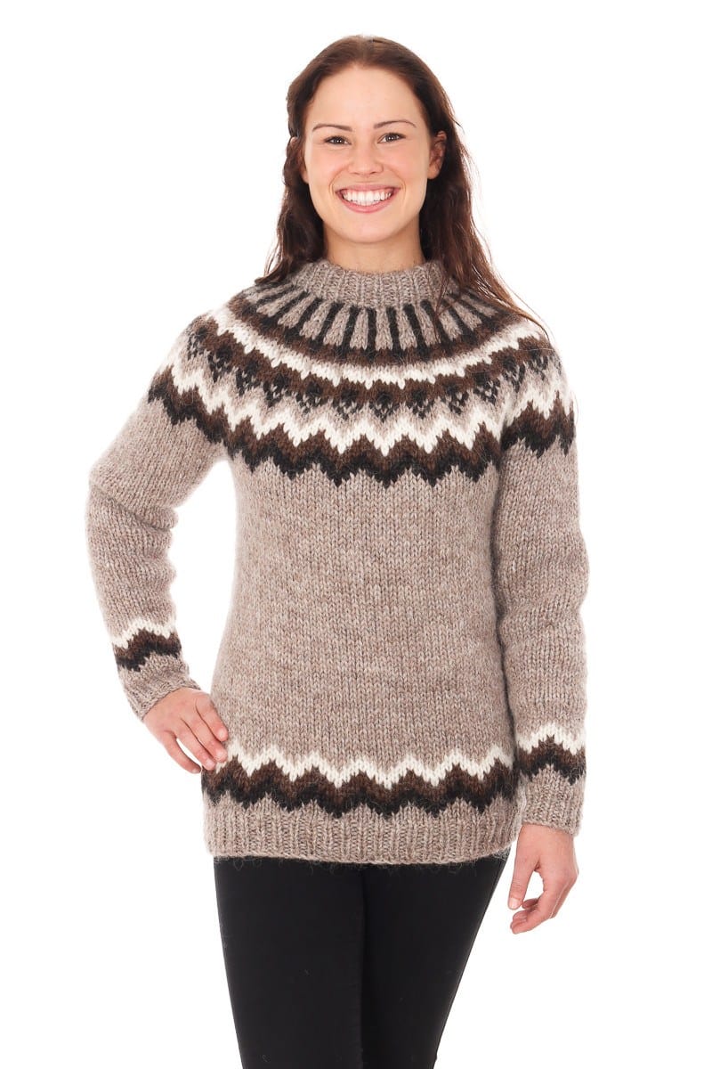 Skjaldmey - Icelandic Sweater - Ivory Beige - icelandicstore.is