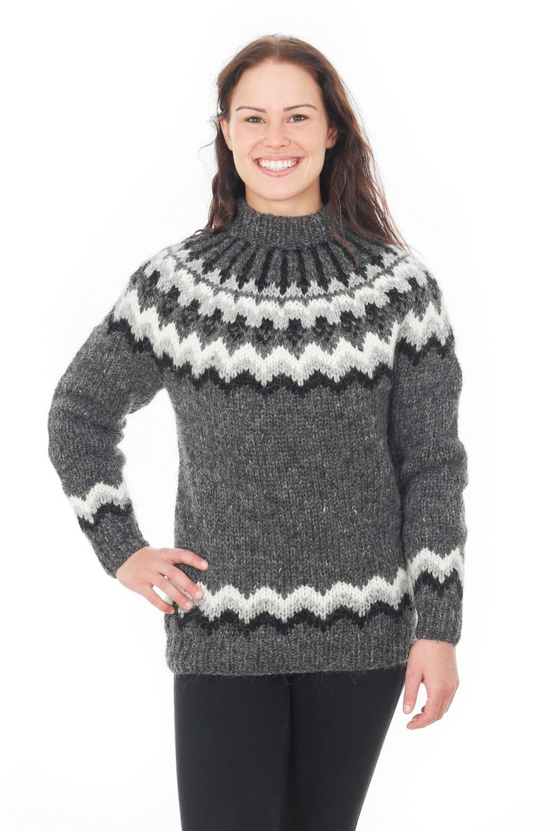 Sýn - Icelandic Sweater - Dark Grey Heather - icelandicstore.is