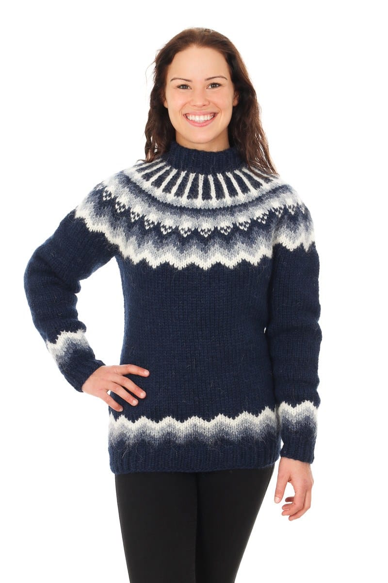 Særún - Icelandic Sweater - Dark Blue - icelandicstore.is