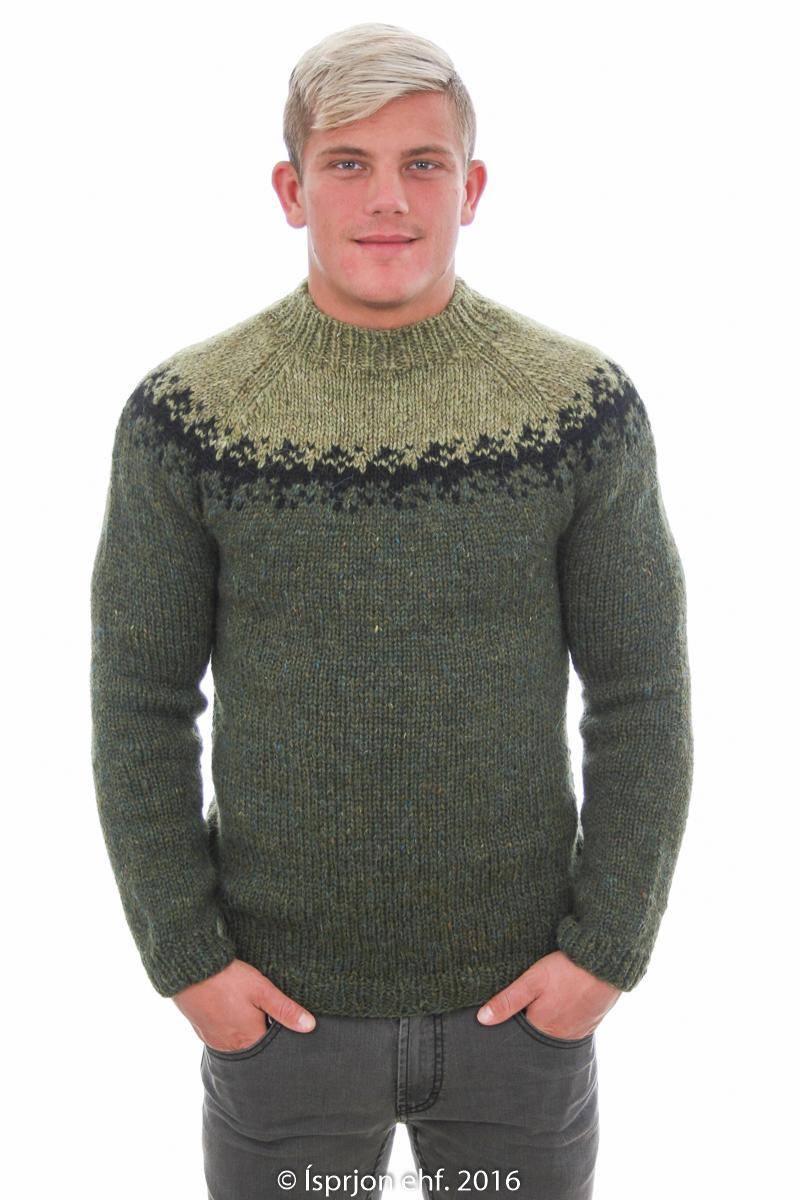 Viðar - Icelandic Sweater - Green - icelandicstore.is