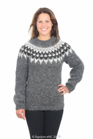 Nanna - Icelandic Sweater - Dark Grey