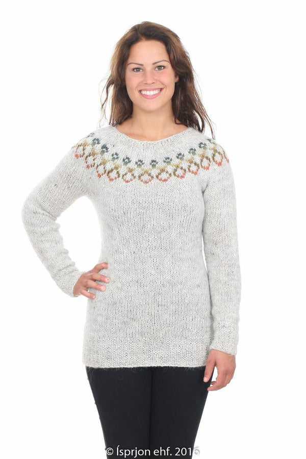 Sunna - Icelandic Sweater - Light Ash Heather - icelandicstore.is