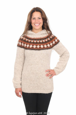 Iðunn - Icelandic Sweater - Ivory Heather