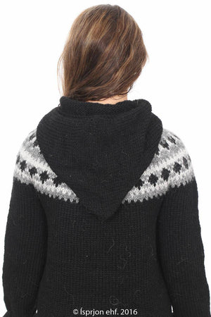 Iðunn - Icelandic Sweater - Black