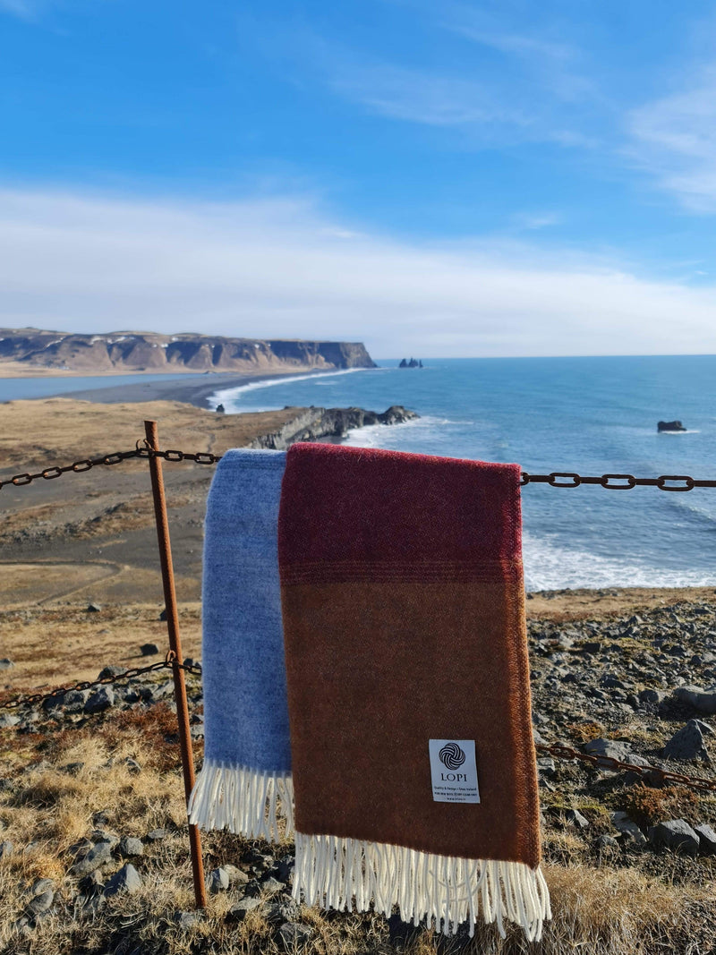 Alafoss Wool Blanket - Landscape 1070 - The Icelandic Store