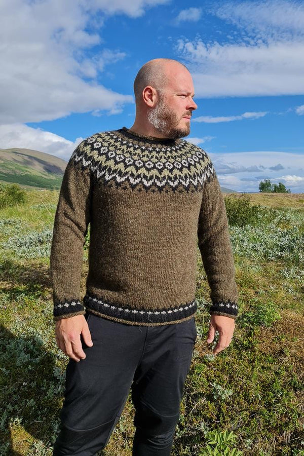 Riddari - Icelandic Sweater - Green - The Icelandic Store