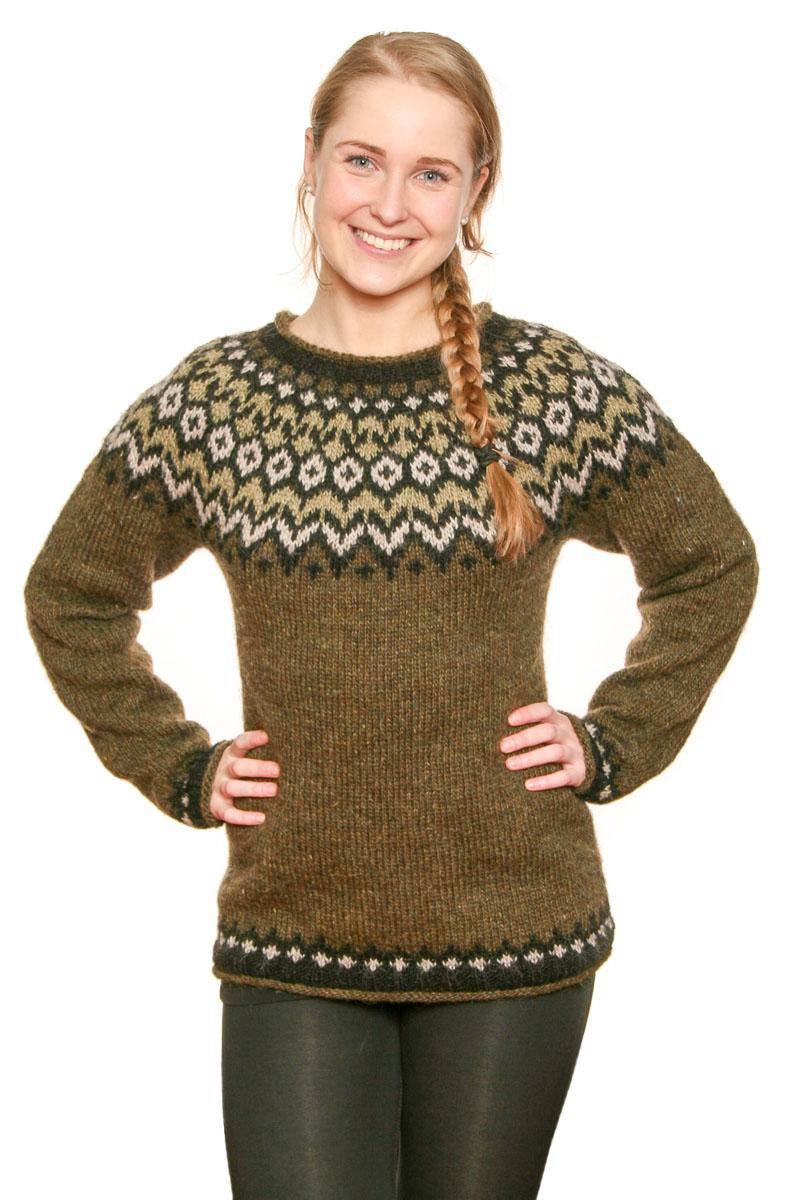 Riddari - Icelandic Sweater - Green - icelandicstore.is