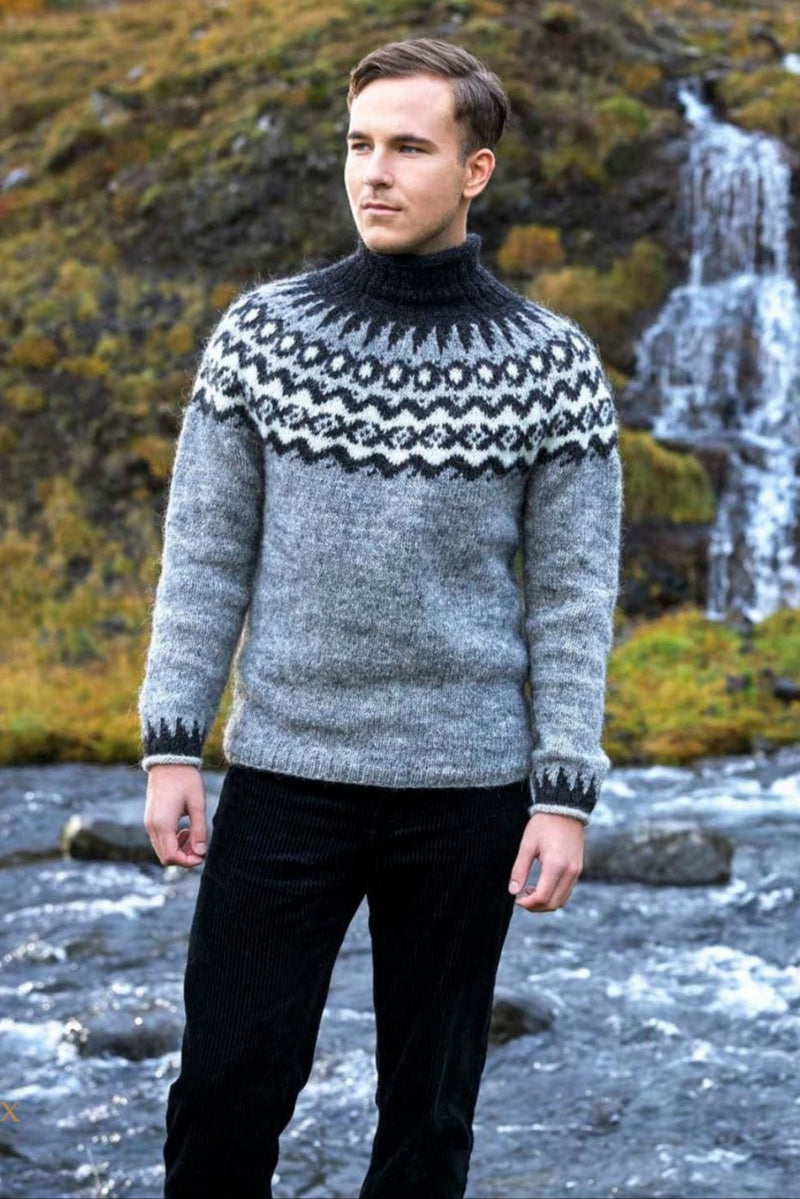 Grey Sweater 9x - Knitting Kit